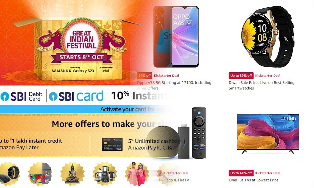 শুরু হচ্ছে Amazon Great Indian Festival Sale 2023